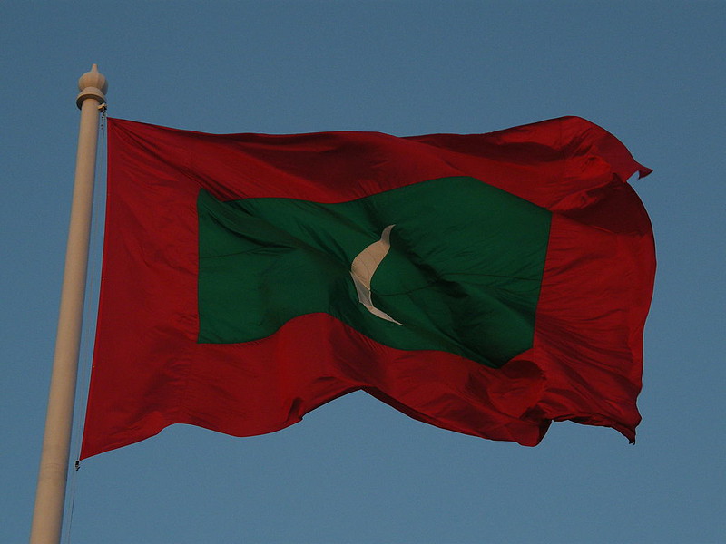 Flag of Maldives (photo credit: Global Panorama via flickr)