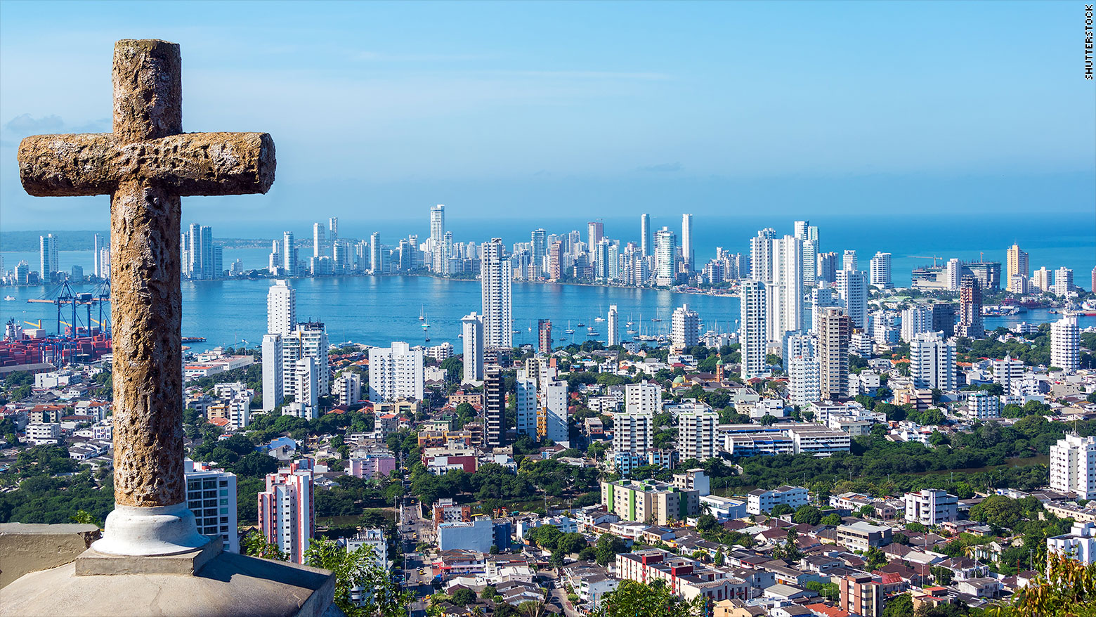 The skyline of Cartagena, Colombia. (Photo credit: http://money.cnn.com) The skyline of Cartagena, Colombia. (Photo credit: http://money.cnn.com)