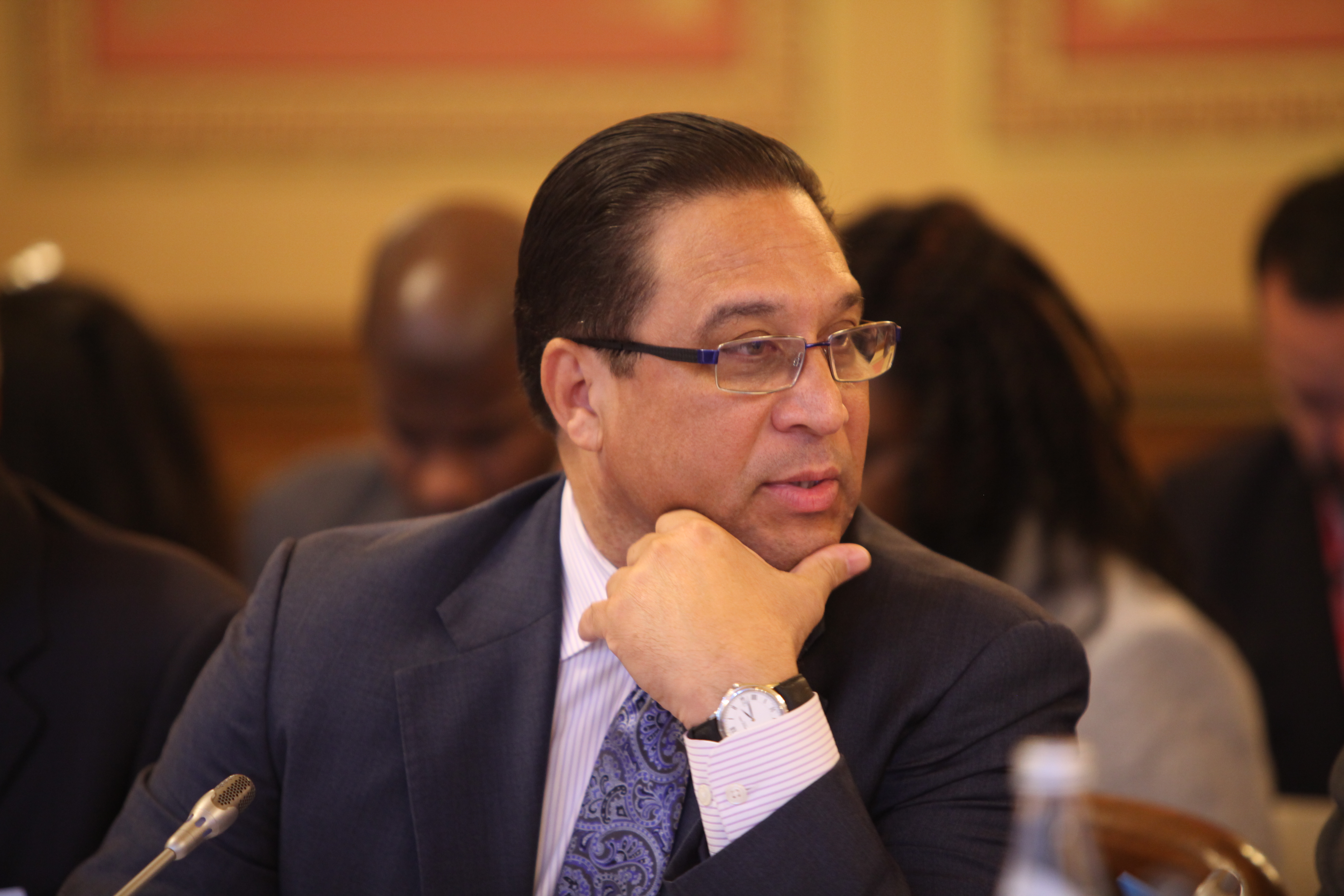 Premier Alden McLaughlin of the Cayman Islands (photo credit: Foreign and Commonwealth Office/flickr) Premier Alden McLaughlin of the Cayman Islands (photo credit: Foreign and Commonwealth Office/flickr)