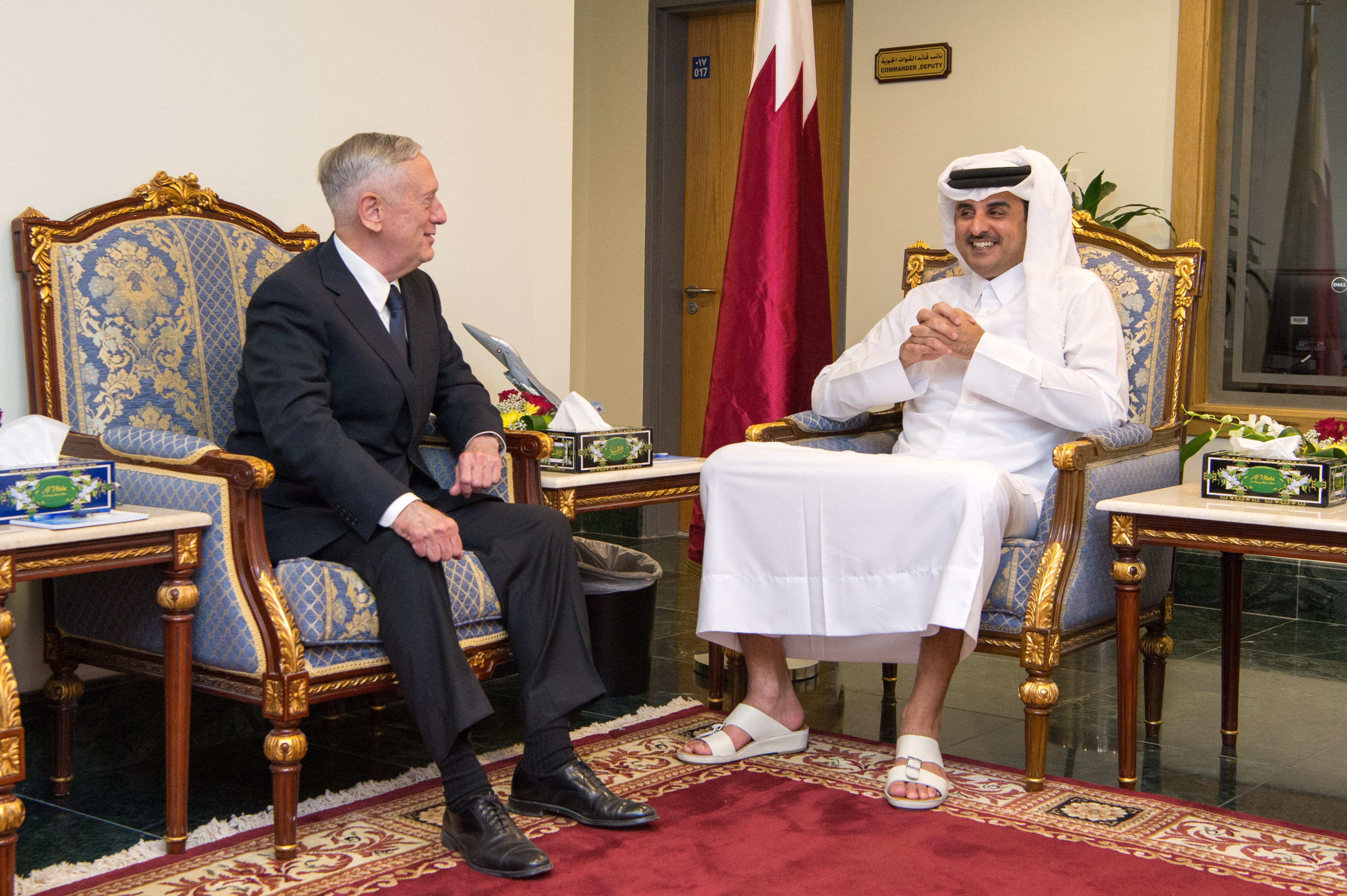 Qatari Emir Sheikh Tamim bin Hamad Al-Thani (photo credit: U.S. Secretary of Defense/flickr) Qatari Emir Sheikh Tamim bin Hamad Al-Thani (photo credit: U.S. Secretary of Defense/flickr)