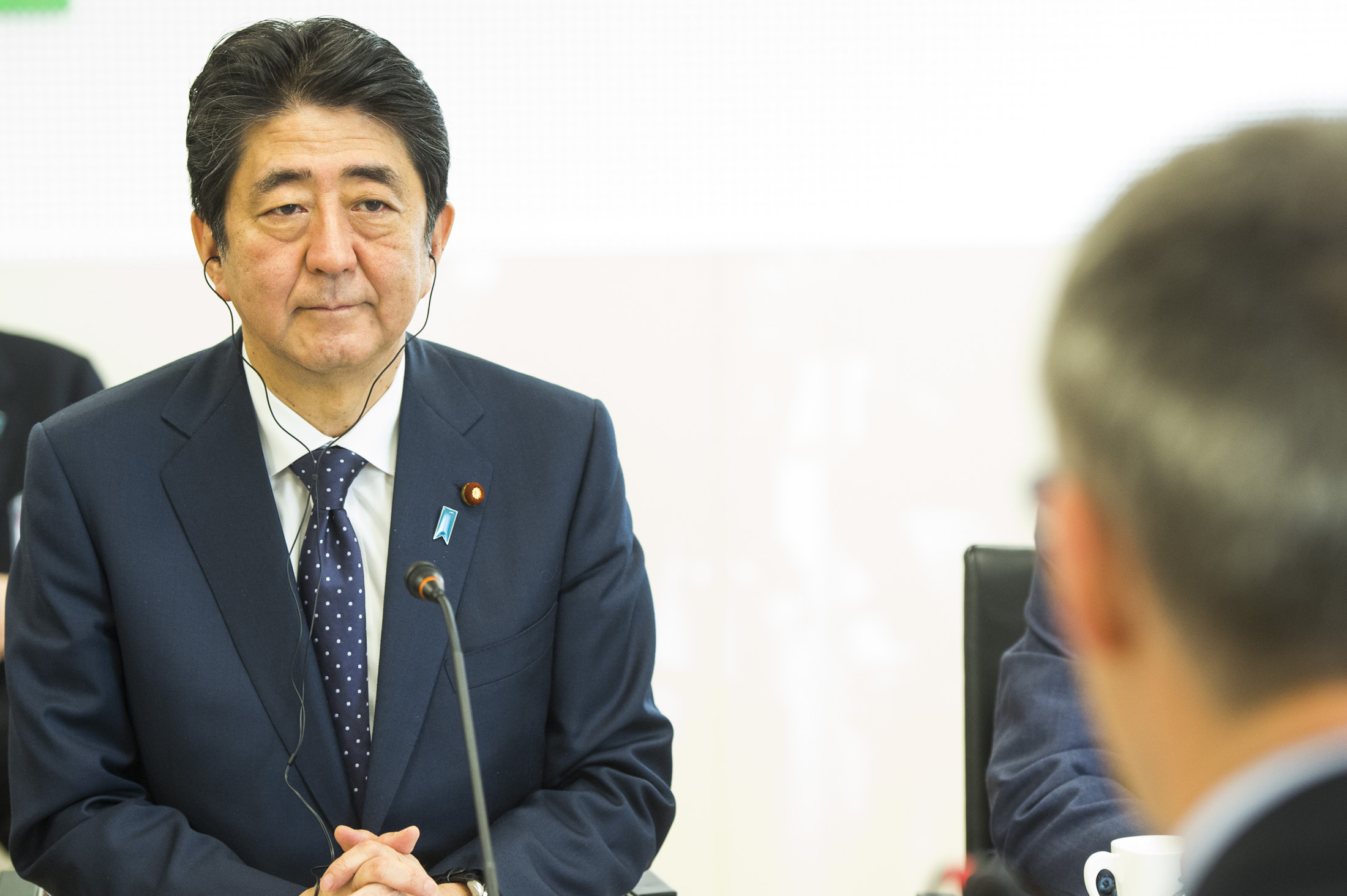 Japanese Prime Minister Shinzo Abe (photo credit: NATO North Atlantic Treaty Organization/flickr) Japanese Prime Minister Shinzo Abe (photo credit: NATO North Atlantic Treaty Organization/flickr)