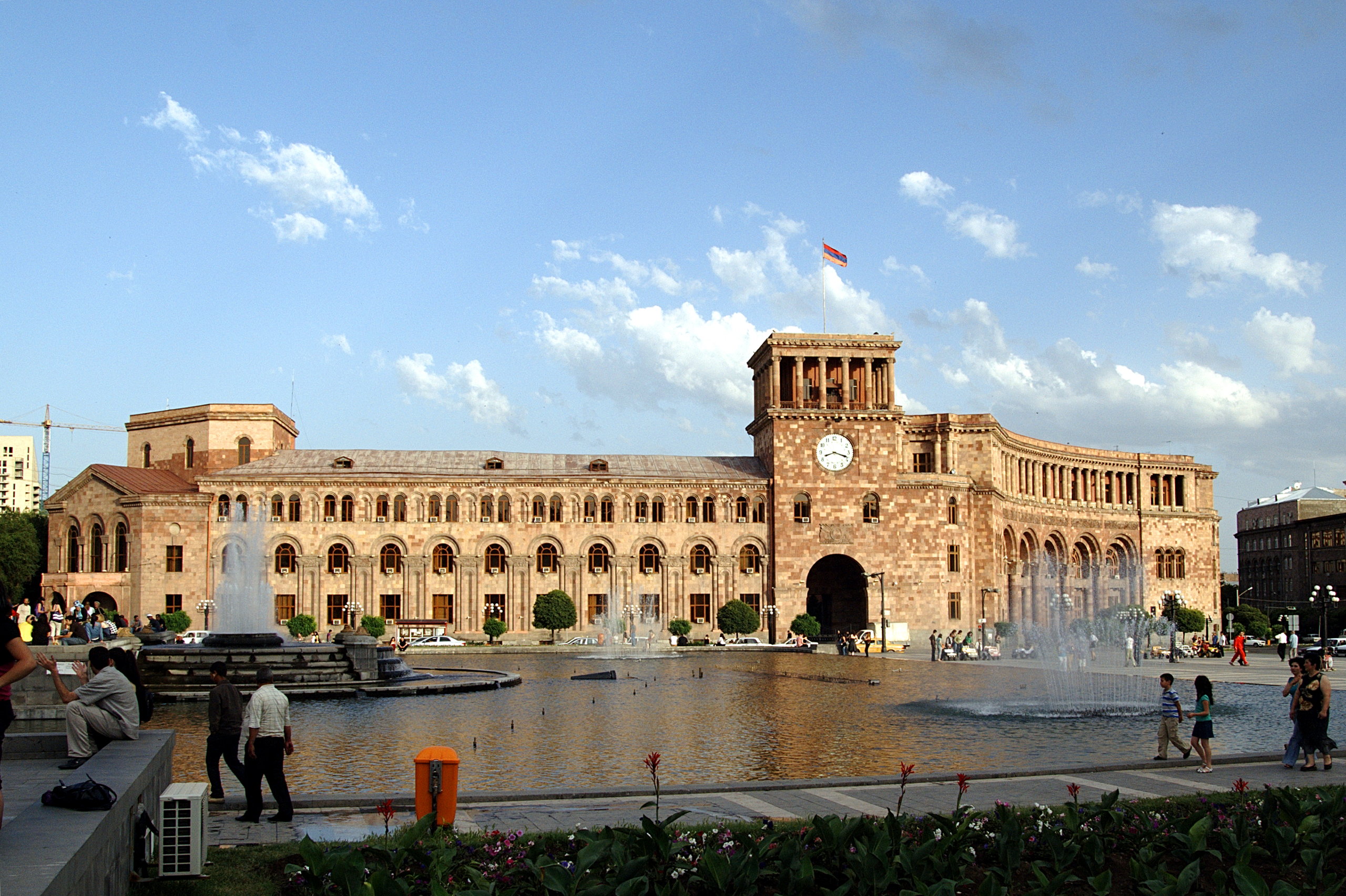 Republic Square, Yerevan (photo credit: ogannes/flickr) Republic Square, Yerevan (photo credit: ogannes/flickr)