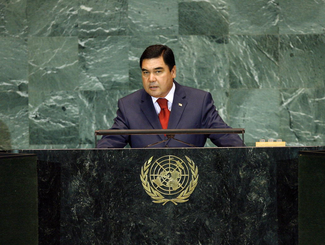 President Gurbanguly Berdymukhammedov of Turkmenistan (photo credit: United Nations Photo/flickr) President Gurbanguly Berdymukhammedov of Turkmenistan (photo credit: United Nations Photo/flickr)