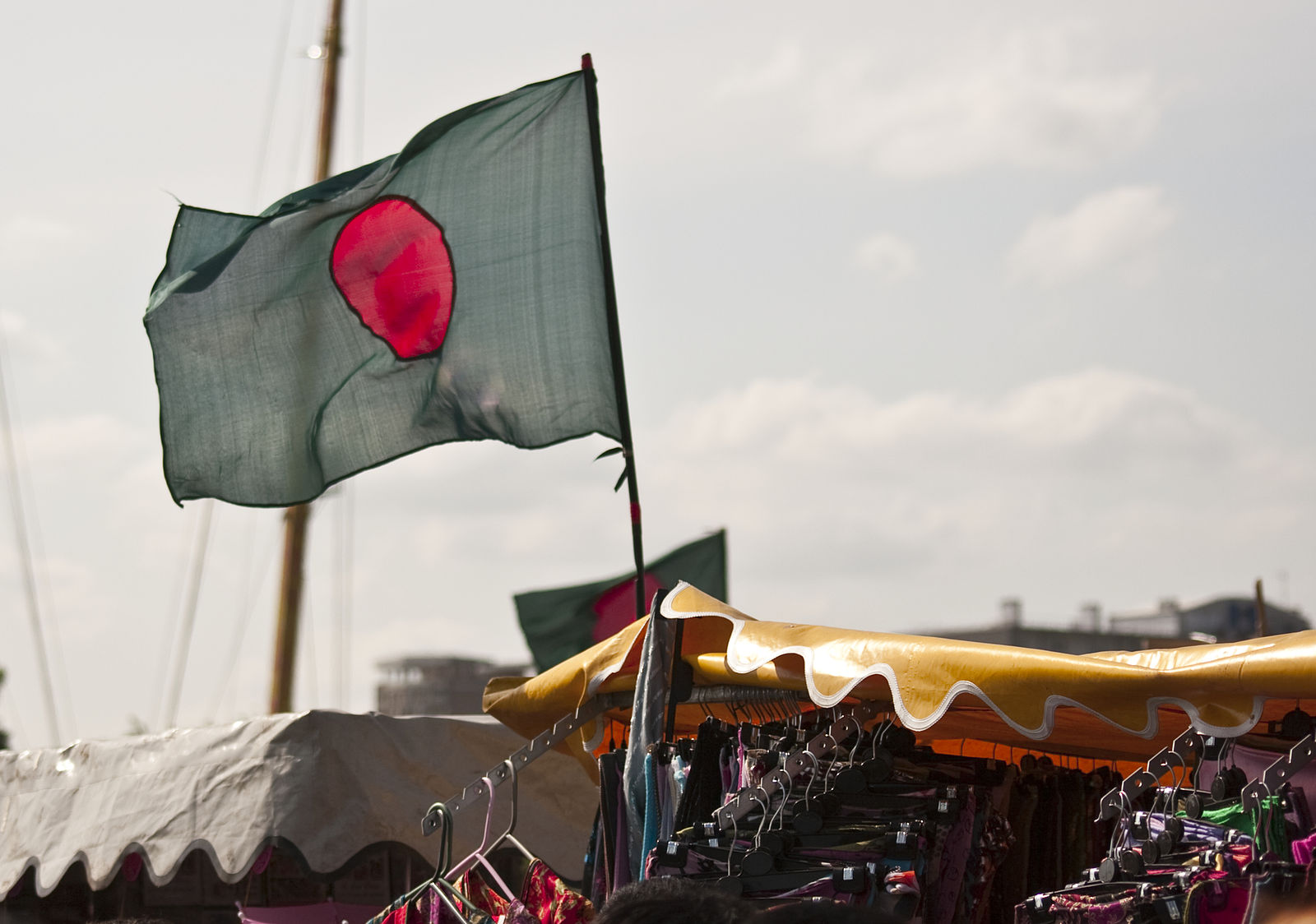Flag of Bangladesh (photo credit: Mostaque Chowdhury via Wikimedia Commons)