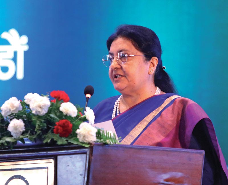 President of Nepal, Bidya Devi Bhandari (photo credit: THT) President of Nepal, Bidya Devi Bhandari (photo credit: THT)