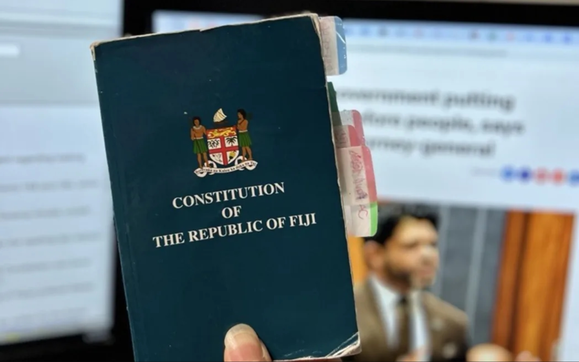 Fiji's 2013 Constitution (credit: Kelvin Anthony via RNZ Pacific)
