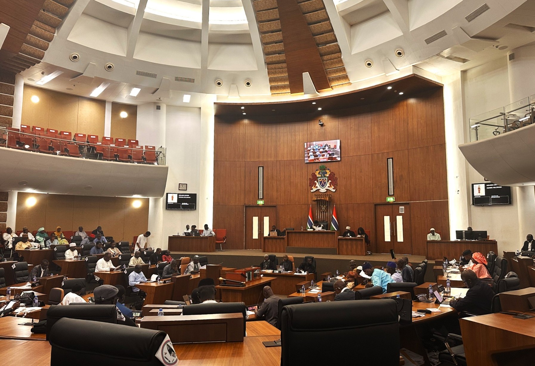 Second reading of the Constitution (Promulgation) Bill 2024 at the National Assembly of The Gambia (photo credit: Satang Nabaneh)