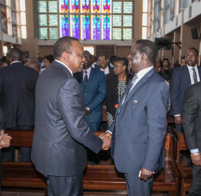 President Uhuru and former Prime Minister Raila Odinga (photo credit: KBC) President Uhuru and former Prime Minister Raila Odinga (photo credit: KBC)