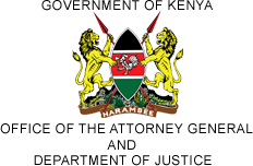 Logo of Office of Kenyan Attorney General and Department of Justice Logo of Office of Kenyan Attorney General and Department of Justice
