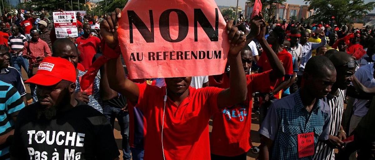 Protesters call for rejection of referendum (Photo credit: ISS) Protesters call for rejection of referendum (Photo credit: ISS)