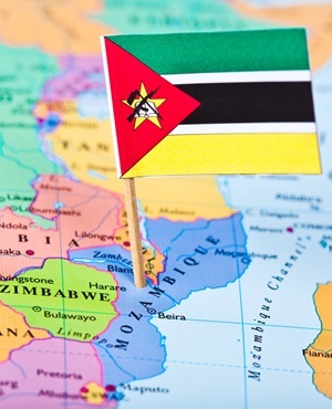 Mozambique map and flag (photo credit: News24/AFP) Mozambique map and flag (photo credit: News24/AFP)