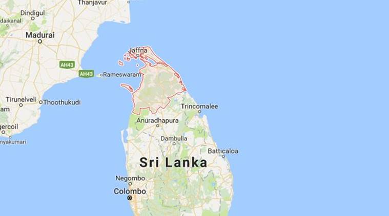 Map of Sri Lanka showing Tamil territorial claims (photo credit: The Indian Express) Map of Sri Lanka showing Tamil territorial claims (photo credit: The Indian Express)
