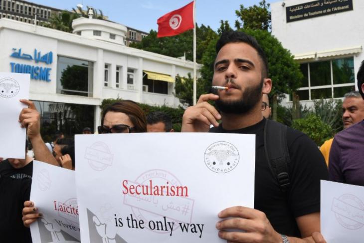 Tunisian demonstrator (photo credit: Qantara) Tunisian demonstrator (photo credit: Qantara)