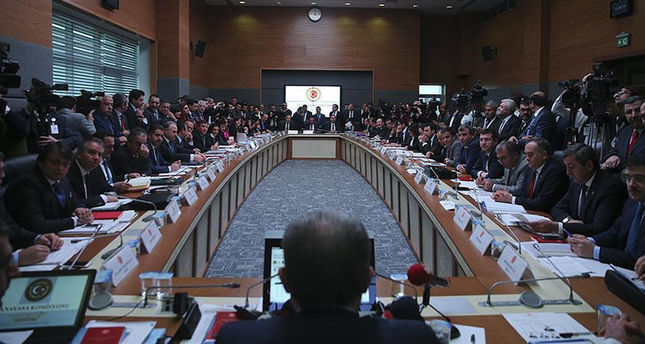 Members of the constitutional committee (photo credit: AA Photo)