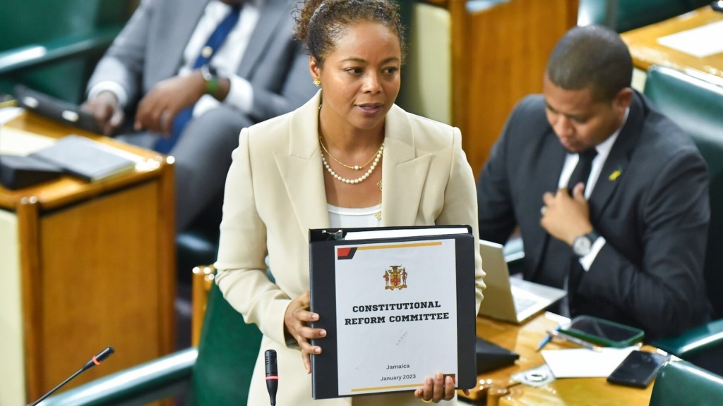 Minister of Legal and Constitutional Affairs, Marlene Malahoo Forte (photo credit: Loop News)