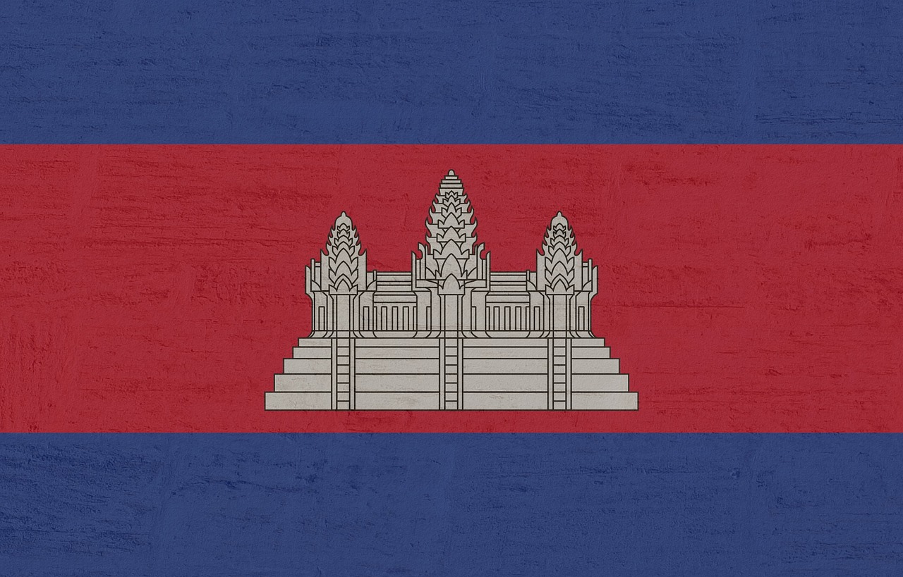 Flag of Cambodia (photo credit: Kaufdex via pixabay)