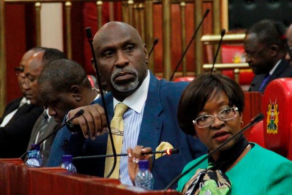 CIC chairman Charles Nyachae with vice chairperson Elizabeth Muli before the National Assembly Constitutional Implementation Oversight Committee on March 6. (photo credit: The Star) CIC chairman Charles Nyachae with vice chairperson Elizabeth Muli before the National Assembly Constitutional Implementation Oversight Committee on March 6. (photo credit: The Star)