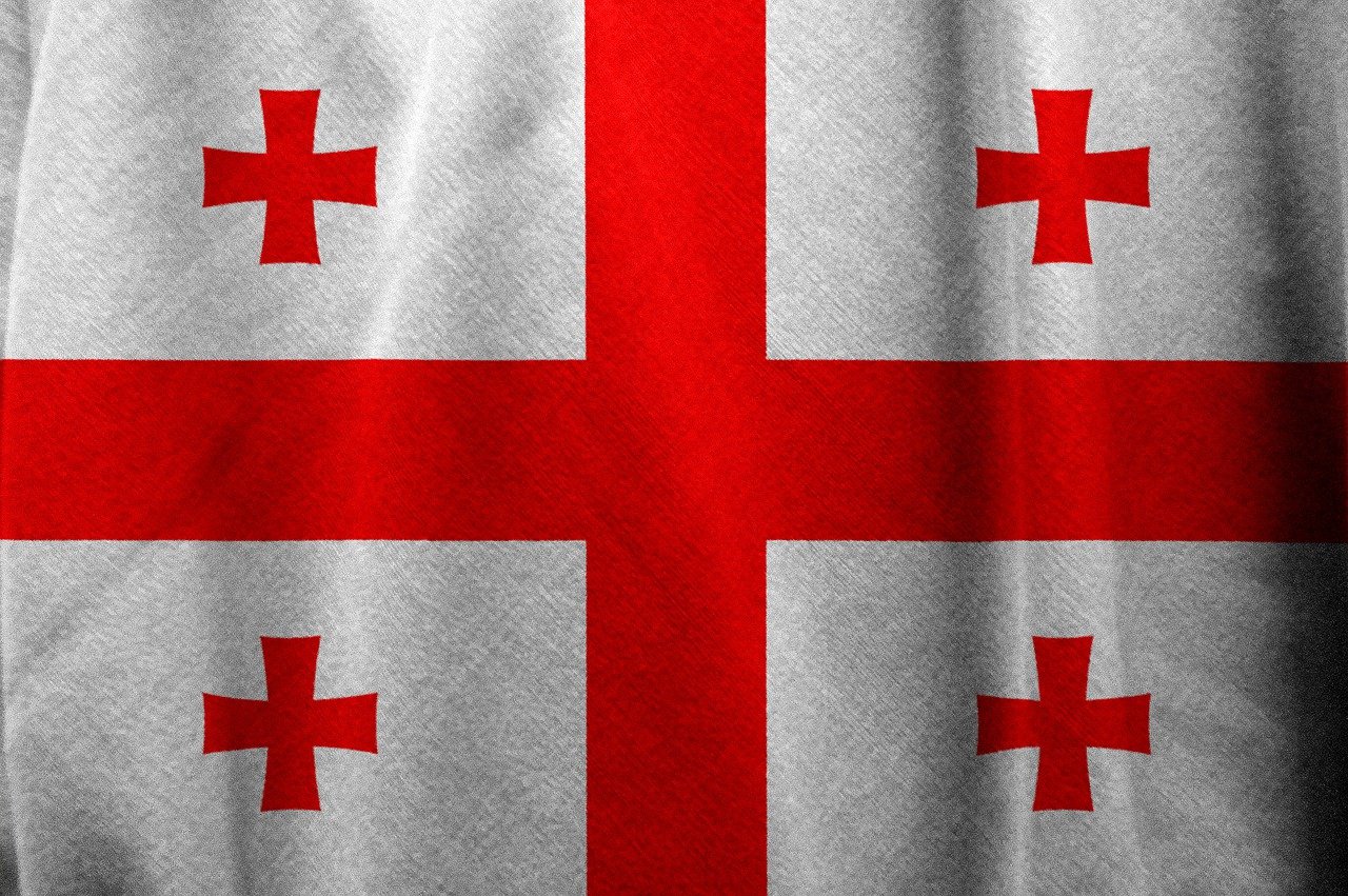 Flag of Georgia (photo credit: TheDigitalArtist via pixabay)