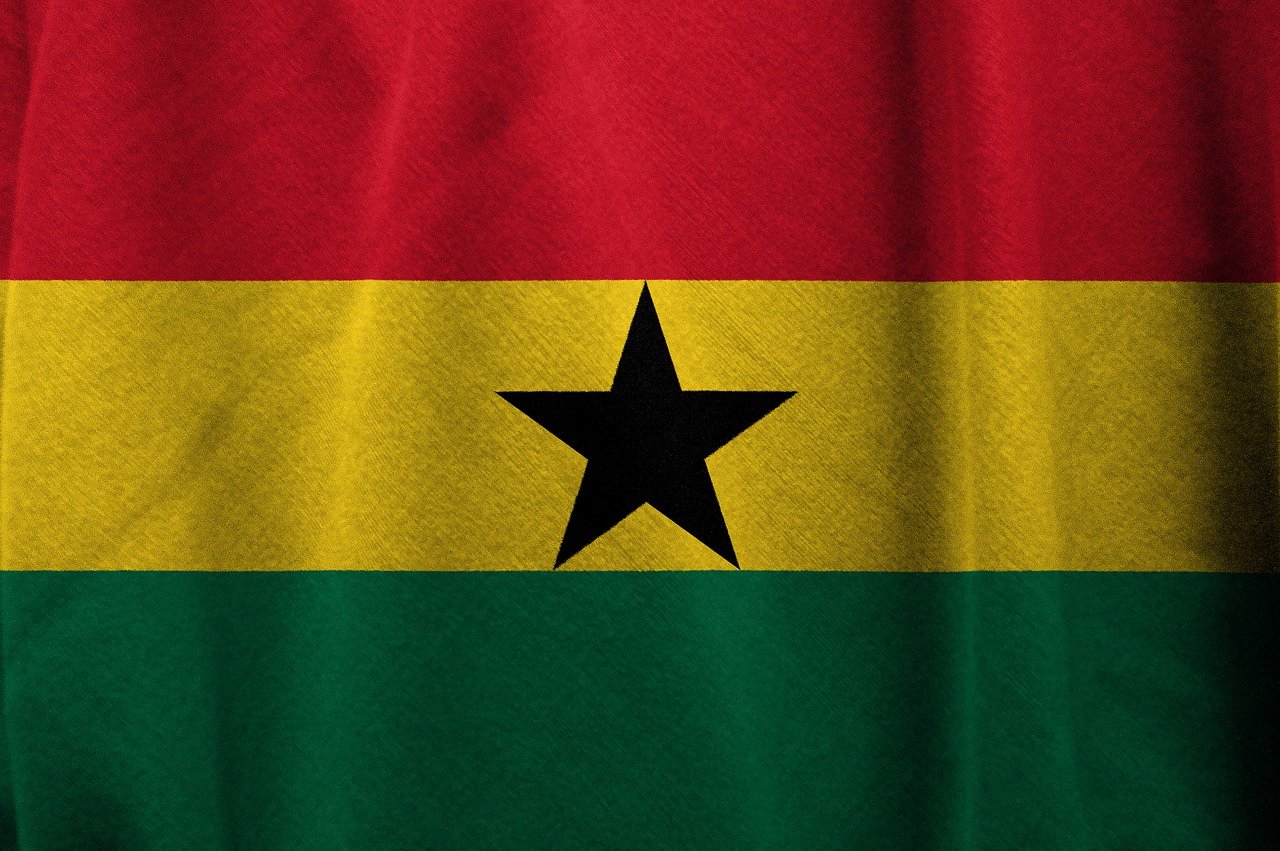 Flag of Ghana (photo credit: Kaufdex via pixabay)