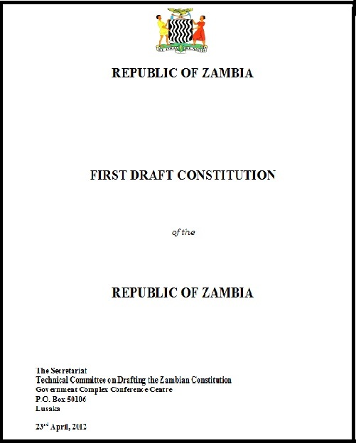 Draft Constitution of Zambia (2012) Draft Constitution of Zambia (2012)