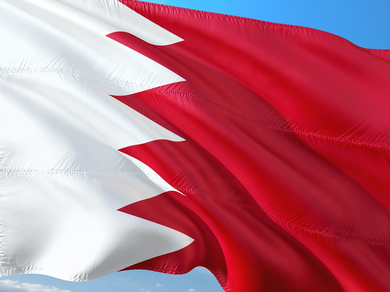 Flag of Bahrain (photo credit: jorono via pixabay)