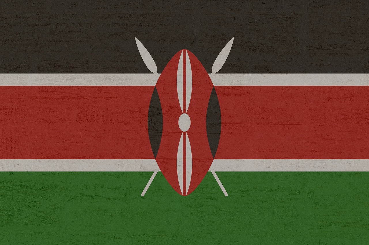 Flag of Kenya (photo credit: Kaufdex via pixabay)
