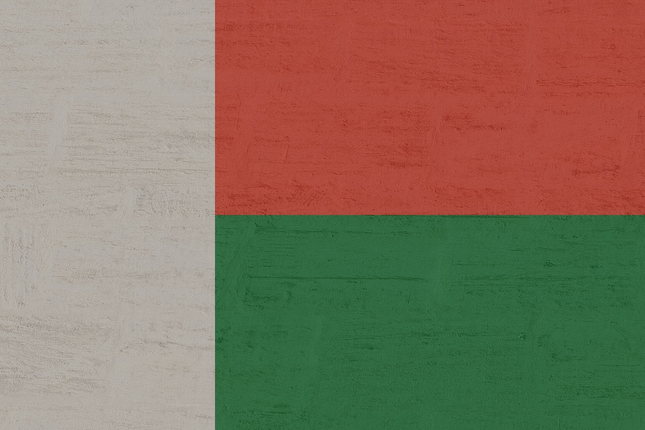 Flag of Madagascar (photo credit: Kaufdex via pixabay)