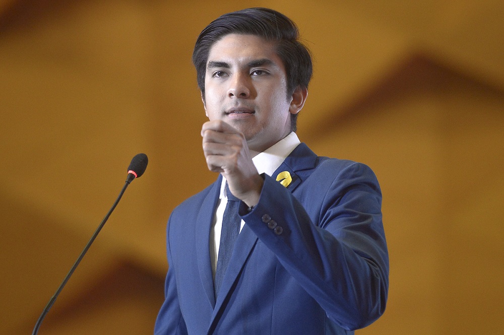 Youth and Sports Minister Syed Saddiq Syed Abdul Rahman (photo credit: Mukhriz Hazim)