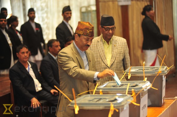 Voting in Nepal (photo credit: The Kathmandu Post) Voting in Nepal (photo credit: The Kathmandu Post)