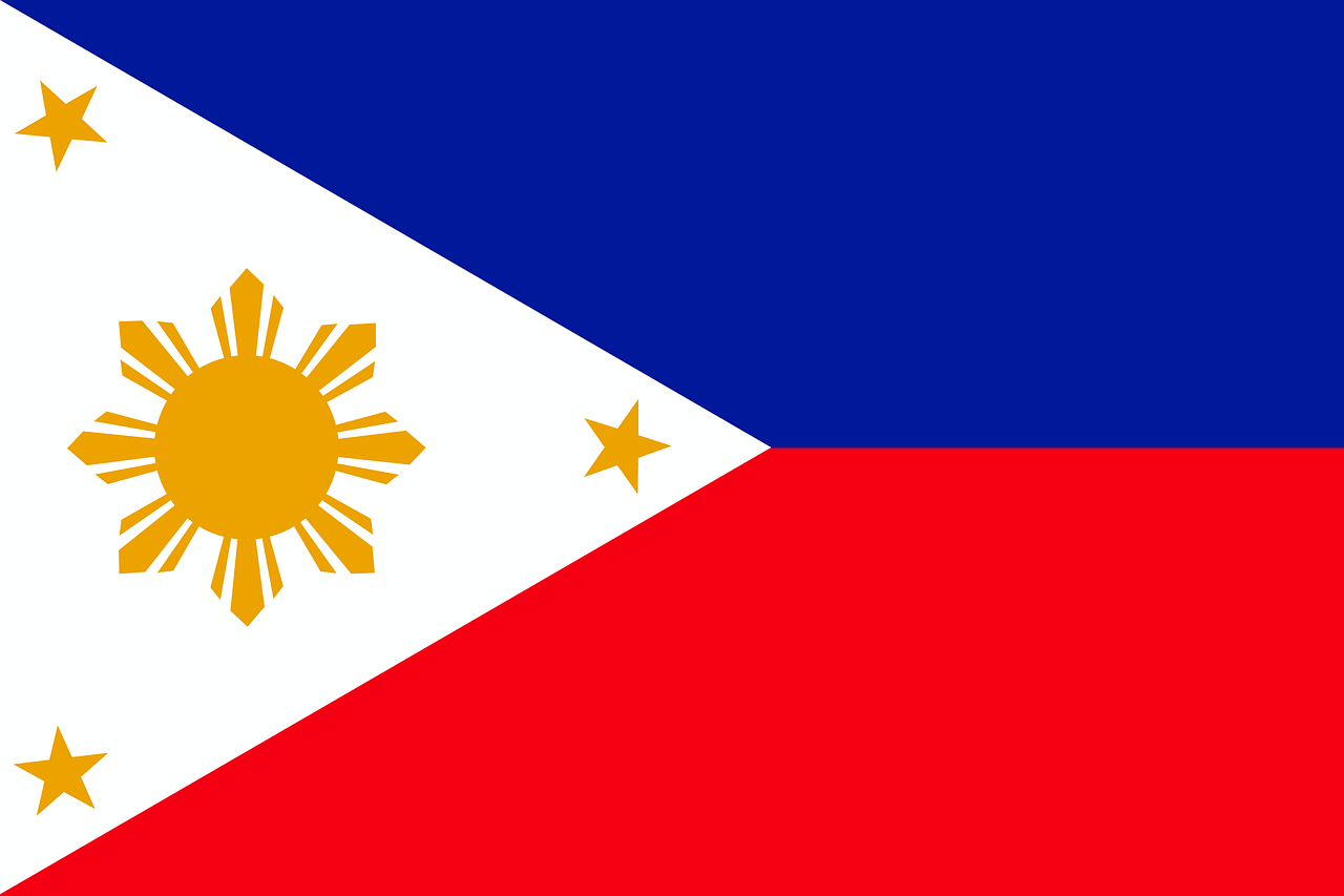 Flag of the Philippines (photo credit: Clker-Free-Vector-Images via pixabay)