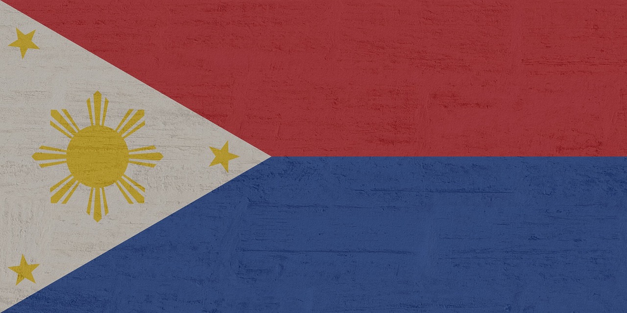 Flag of Philippines (photo credit: Kaufdex via pixabay)