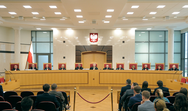 Judges attend a session at the Constitutional Tribunal (photo credit: AP Photo/Alik Keplicz) Judges attend a session at the Constitutional Tribunal (photo credit: AP Photo/Alik Keplicz)