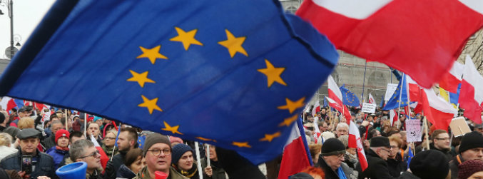 People take part in protests against the PiS government (Photo credit: Czarek Sokolowski / AP/Press Association Images)