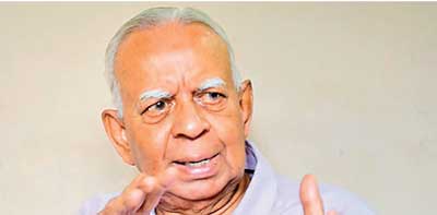 Opposition Leader Rajavarothiam Sampanthan (photo credit: Daily FT) Opposition Leader Rajavarothiam Sampanthan (photo credit: Daily FT)