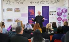 Commissioner Rowan Williams addresses participants taking part in the "national conversation" on the constitutional future of Wales (photo credit: Nation Cymru)