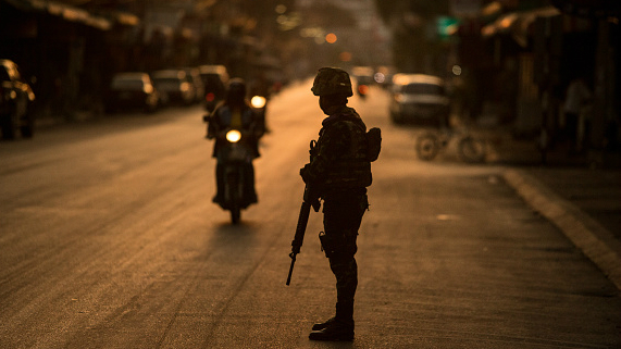 The soldiers after series of bombings in the south of the country (Photo credit: The World Weekly) The soldiers after series of bombings in the south of the country (Photo credit: The World Weekly)