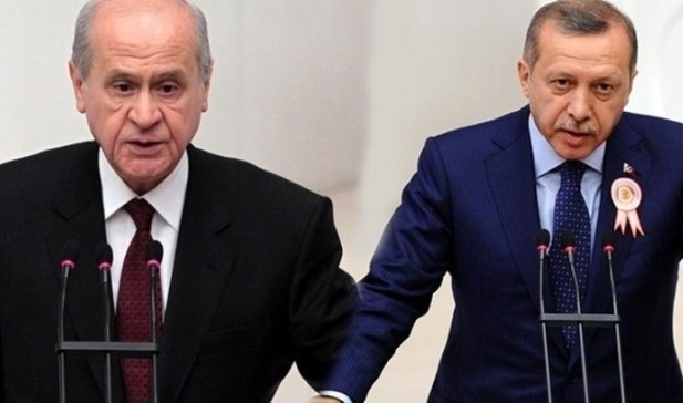 Turkish President Erdogan and MHP chair Devlet Bahçeli (photo credit: Vunya Ve Gercekler) Turkish President Erdogan and MHP chair Devlet Bahçeli (photo credit: Vunya Ve Gercekler)