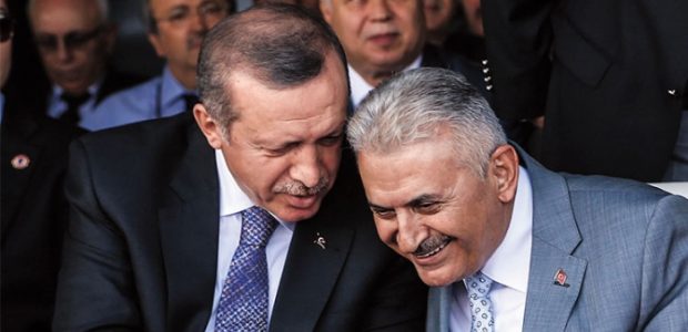 Turkish President Recep Tayyip Erdogan with new PM Binali Yildirim (photo credit: Public Radio of Armenia) Turkish President Recep Tayyip Erdogan with new PM Binali Yildirim (photo credit: Public Radio of Armenia)